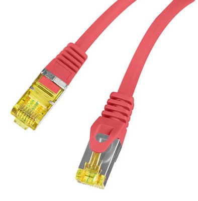 EAN 5901969437010 - Lanberg PCF6A-10CU cable de red Rojo 0,25 m Cat6a S/FTP (S-STP) imagen 3