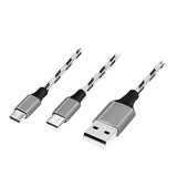 Kabel Usb2.0 A/M Do Micro Usb + Usb-C, 1.2m