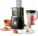 EAN 8710103908401 - Philips Viva Collection HR7530/10 robot de cocina 850 W 2,1 L Negro imagen 6