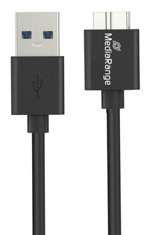 Mediarange Ladecable Usb-A A Micro-B Usb 3.0, 1.8m, Sw