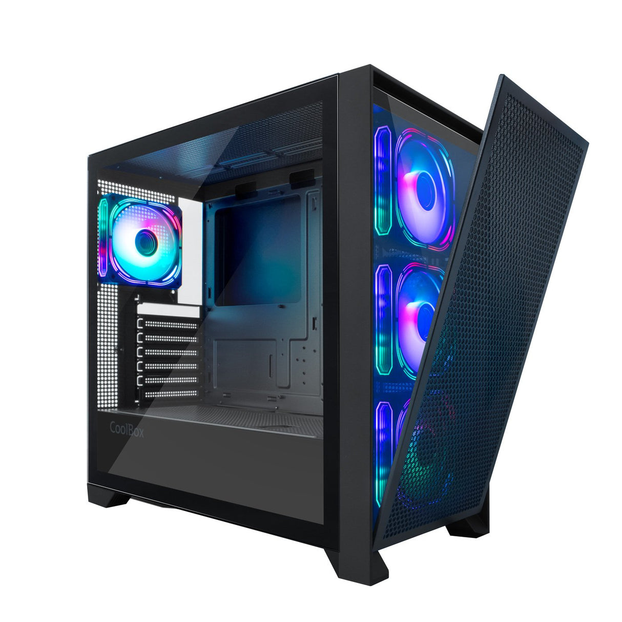 Coolbox Caja Pc Gaming Atx Ge-2000 Dualview