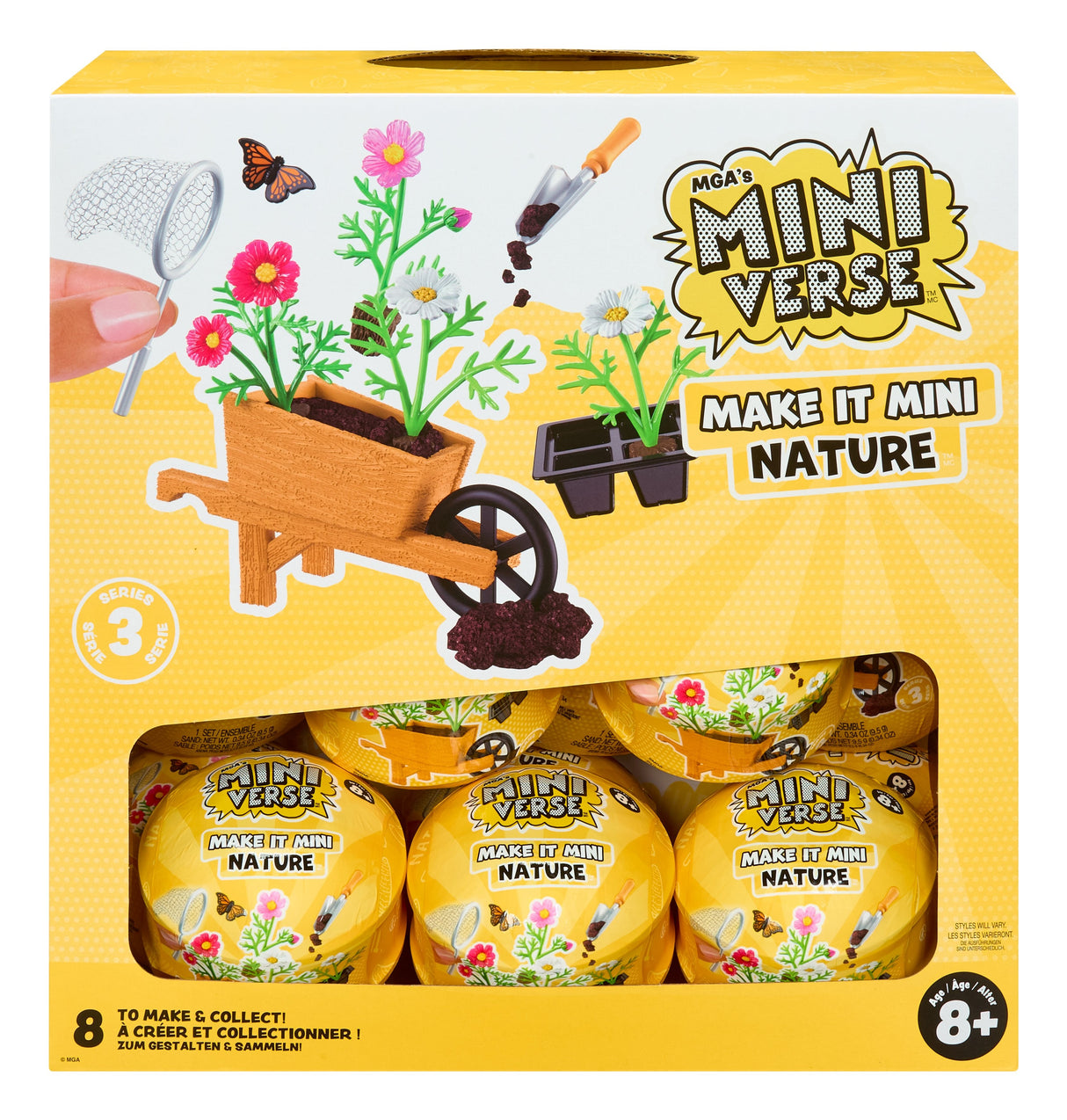 Mga Entertainment Miniverso De Mga: Make It Mini Nature Series 3 Mini Coleccionables, Elaboración De Artículos Variados 546962-Euc