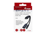 Equip Adapter Usb-C-> 3-Pin 3.5mm M/H Dac 0.12m Negro