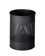 Durable Papierkorb Metall Rund 15l Perforation 165mm Negro