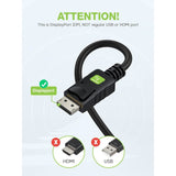 Techly 1.8m Vga/Displayport 1,8 M Vga (D-Sub) Negro