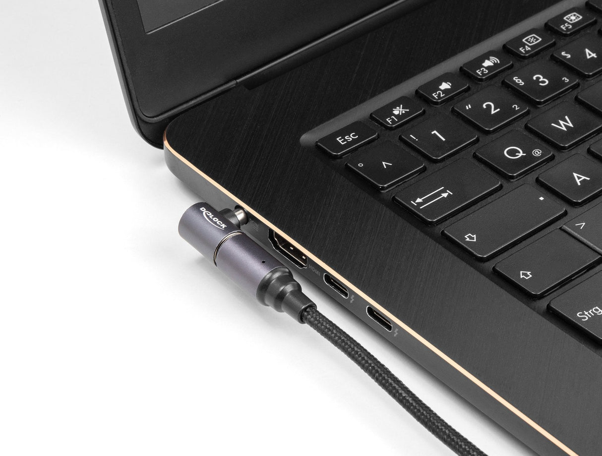 Delock 80781 Cable De Carga Para Portátil Usb Type-C Hembra A Conector Magnético De 8 Pines, 15 Cm.