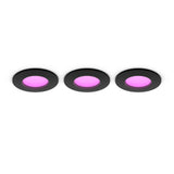 Philips Hue White&Col. Amb. Slim Recessed Light S X3 -Black