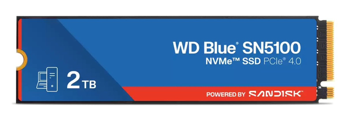 Disco Ssd Sandisk Wd Blue Sn5100 2 Tb M.2 Pci Express 4.0 Nvme Qlc 3d Nand Wds200t5b0e
