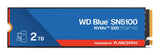 Disco Ssd Sandisk Wd Blue Sn5100 2 Tb M.2 Pci Express 4.0 Nvme Qlc 3d Nand Wds200t5b0e
