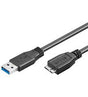 EAN 4040849951695 - Goobay 1m USB 3.0 A/micro-B cable USB USB A Micro-USB B Negro imagen 1