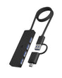 EAN 4250078173946 - ICY BOX IB-HUB1424-C3 USB 3.2 Gen 1 (3.1 Gen 1) Type-A + Type-C 5000 Mbit/s Negro imagen 1