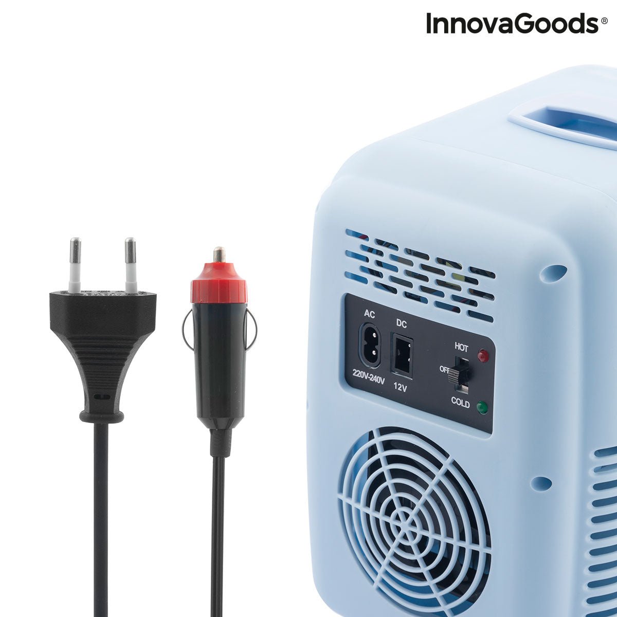 Innovagoods Mini Nevera Para Cosmeticos - 48w - Capacidad 4l - Cable Extraible De 1.75m - Temperatura Regulable -