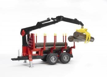 Bruder Remolque Con Grua Forestal - Escala 1:16 02252