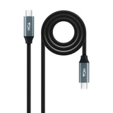 EAN 8433281012783 - Nanocable 10.01.4301-L150 cable USB USB4 Gen 2x2 1,5 m USB C Negro imagen 1