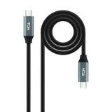 Nanocable Cable Usb 3.2 Gen2x2 100w 4k/60hz Usb-C M/M 0.5m - Negro