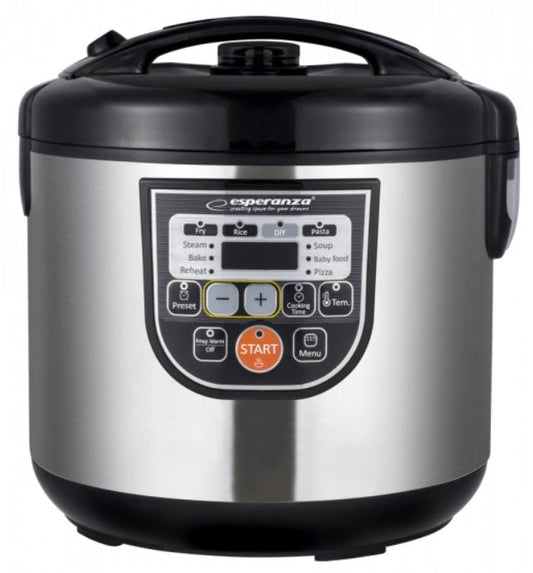 Esperanza Multicooker Cooking 5 L 860 W Negro, Metálico Ekg011