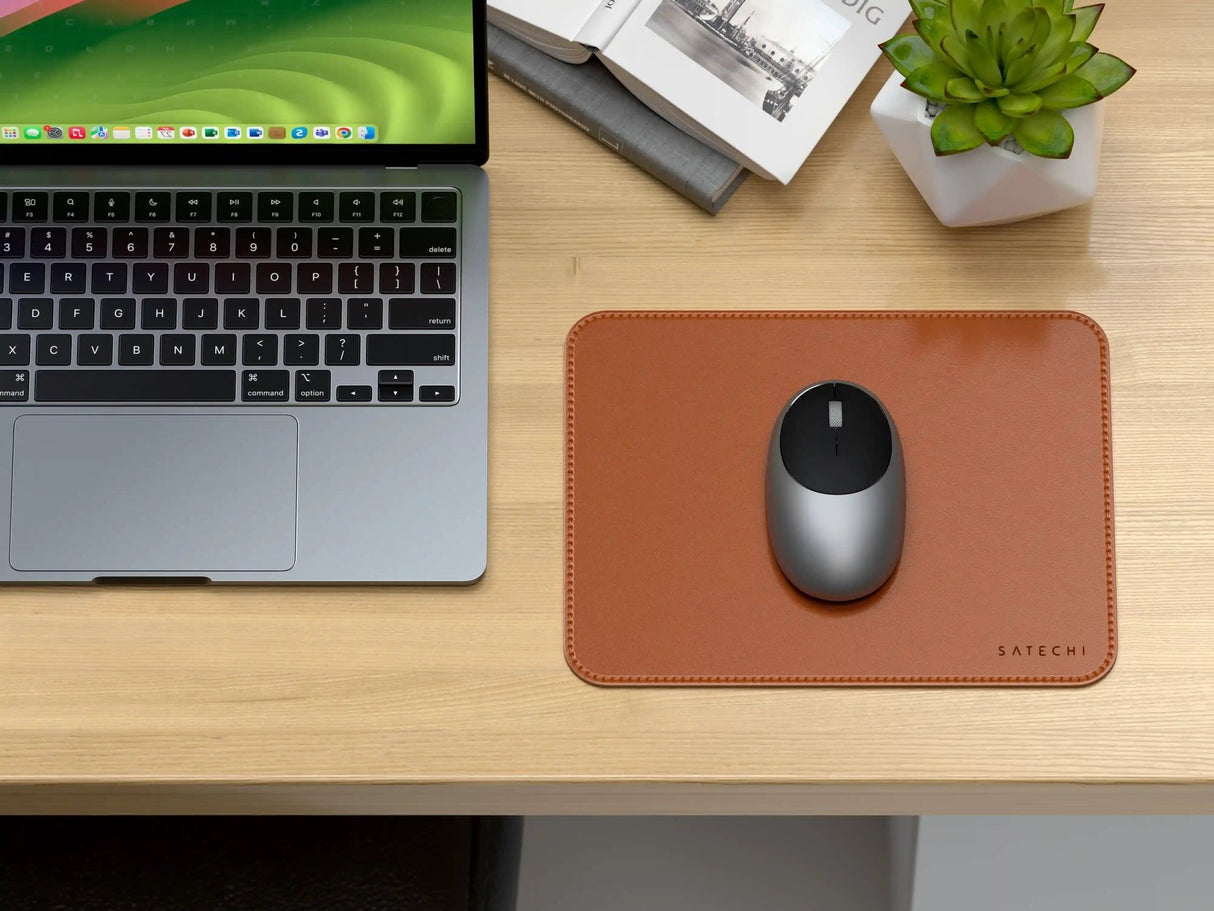 Satechi Vegan-Leather Premium Mouse Pad Braun