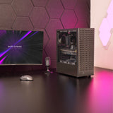 Caja Pc  Atx Mars Gaming Mc-T800 Frontal Airdot Mesh 4x Ventiladores Fdb Cablehatch Usb-C Negro
