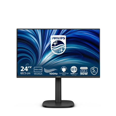 EAN 8721038004434 - Philips 3000 series 24B2U3301D/00 pantalla para PC 61,2 cm (24.1") 1920 x 1200 Pixeles WUXGA LCD Negro imagen 1