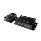 Logilink Ua0252 Extensor Usb 2.0 Cat.5 Hasta 50m Con Hub De 4 Puertos, Poe