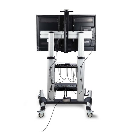 EAN 0065030906302 - StarTech.com 1110C-MOBILE-TV-CART soporte para TV 2,54 m (100") Negro, Plata imagen 4