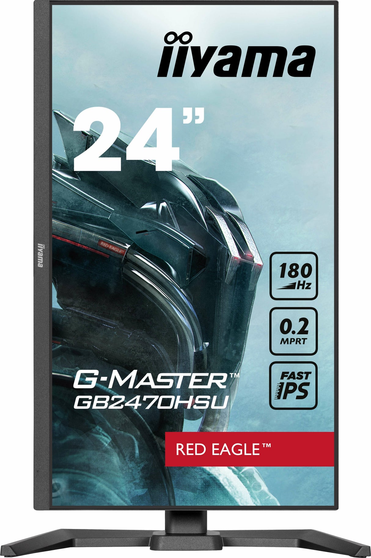 Iiyama Gb2470hsu-B6 G-Master Red Eagle 24" Fast Ips Fhd Freesync Premium 180hz 1100:1 300cd M2 0.2ms Hdmi Dp 4xusb Negro Speakers