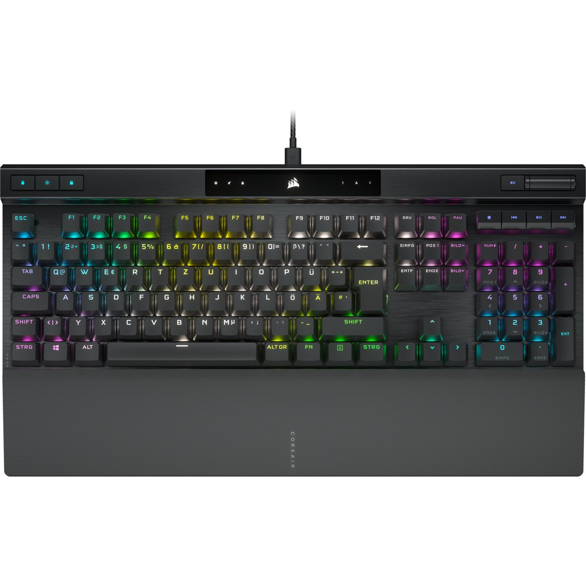 Teclado Alemán Corsair K70 Pro Usb Qwertz Negro