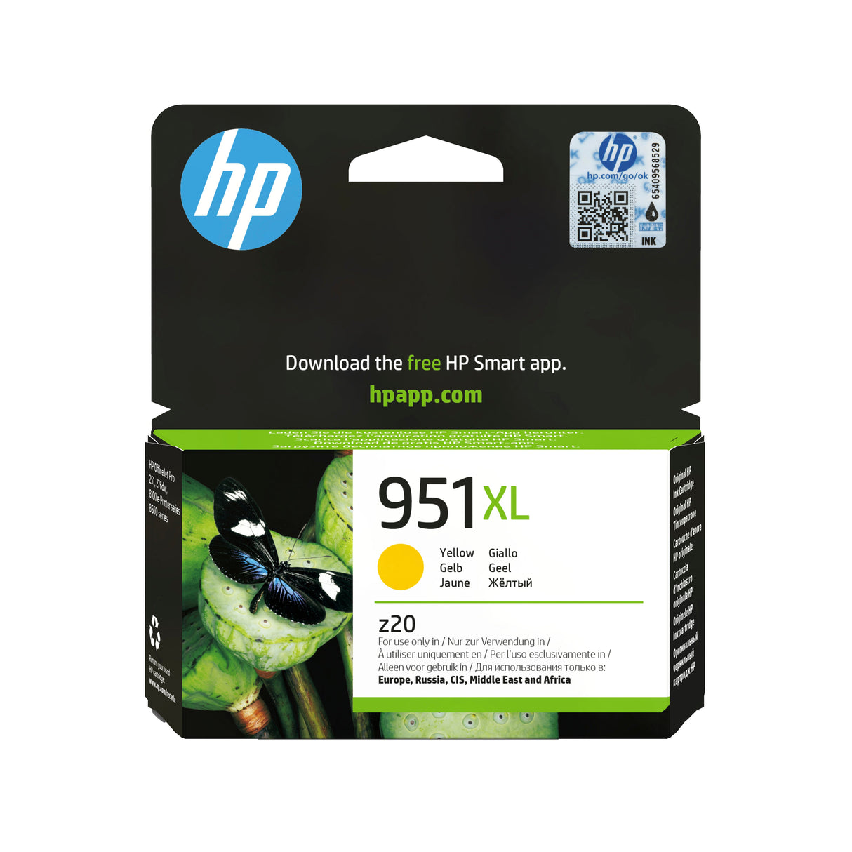 EAN 886111748945 - HP 951XL High Yield Yellow Original Ink Cartridge cartucho de tinta 1 pieza(s) imagen 1