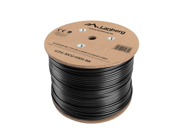 EAN 5901969414394 - Lanberg LCF6-30CU-0305-BK cable de red Negro 305 m Cat6 imagen 1