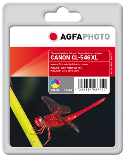 Agfaphoto Apccl546cxl Cartucho De Tinta Cian, Magenta, Amarillo