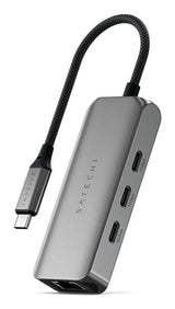 Satechi 4w1 Usb-C 3.2 Gen.2  3x Usb-C 3.2 Gen.2  1x Ethernet 2.5 Gb