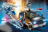 Playmobil Ciudad Helicoptero De Policia Persecucion Del Vehiculo Huido