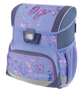 Herlitz Loop Plus Butterfly Paradise Juego De Mochila Escolar Chica Poliéster Lila, Rosa