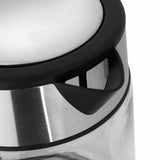 Tetera Lauben Lbnek17gs  Eléctrica 1,7 L 2200 W Negro, Acero Inoxidable, Transparente