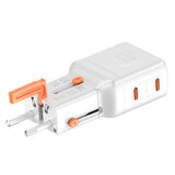 Ladowarka Podrózna World Travel 65w Usb-C + Usb-A Biala