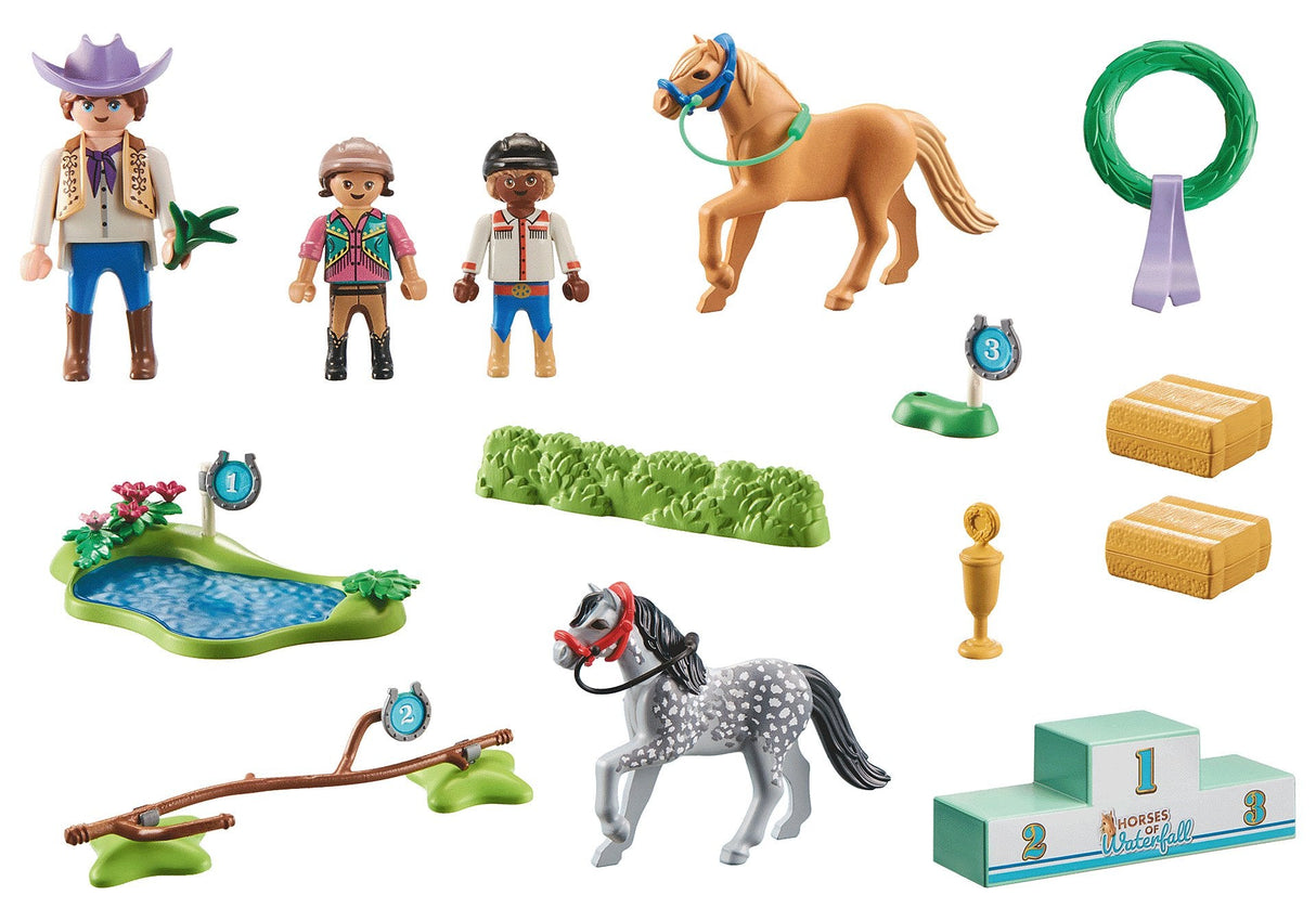 Playmobil 71495 Torneo De Ponis Caballos De La Cascada