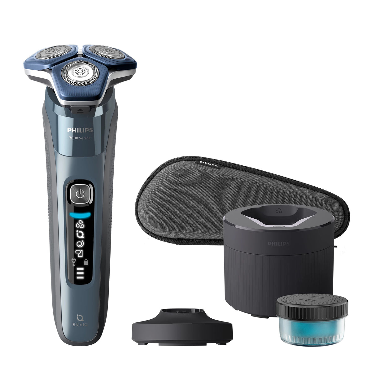 EAN 8720689053990 - Philips SHAVER Series 7000 S7882/55 afeitadora Máquina de afeitar de rotación Recortadora Azul imagen 2