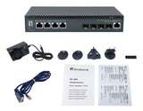Levelone Switch 4x10ge 4x10gsfp+ 19" Managed L3