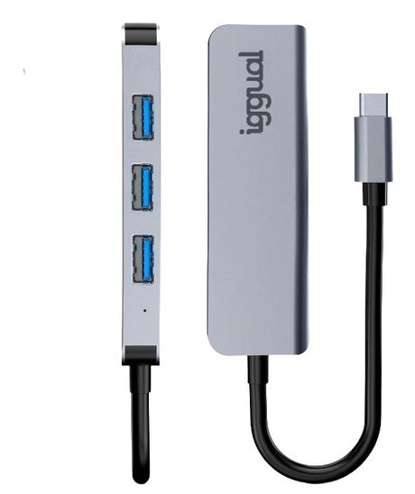 EAN 8435364319239 - iggual IGG319239 hub de interfaz USB 3.2 Gen 1 (3.1 Gen 1) Type-C 5000 Mbit/s Plata imagen 8