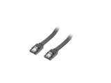 Cable Sata Iii Lanberg Ca-Sasa-14cu-0030-Bk 2*Sata Hembra 26awg 30cm Negro