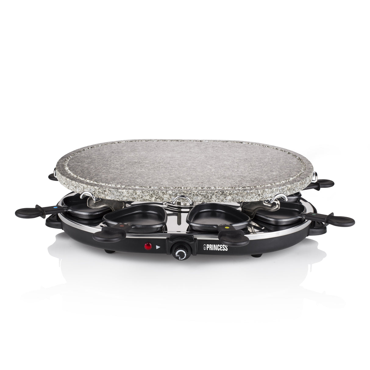 Parrilla Princess Stone 8 Oval & Raclette 162720 1200w Tamaño 43*30cm