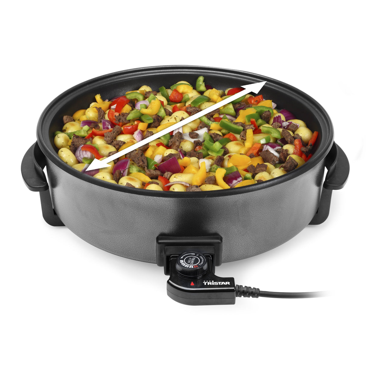 Paellera Eléctrica Tristar Pz-9145 Multifunción Xxl Ø40cm 1500w