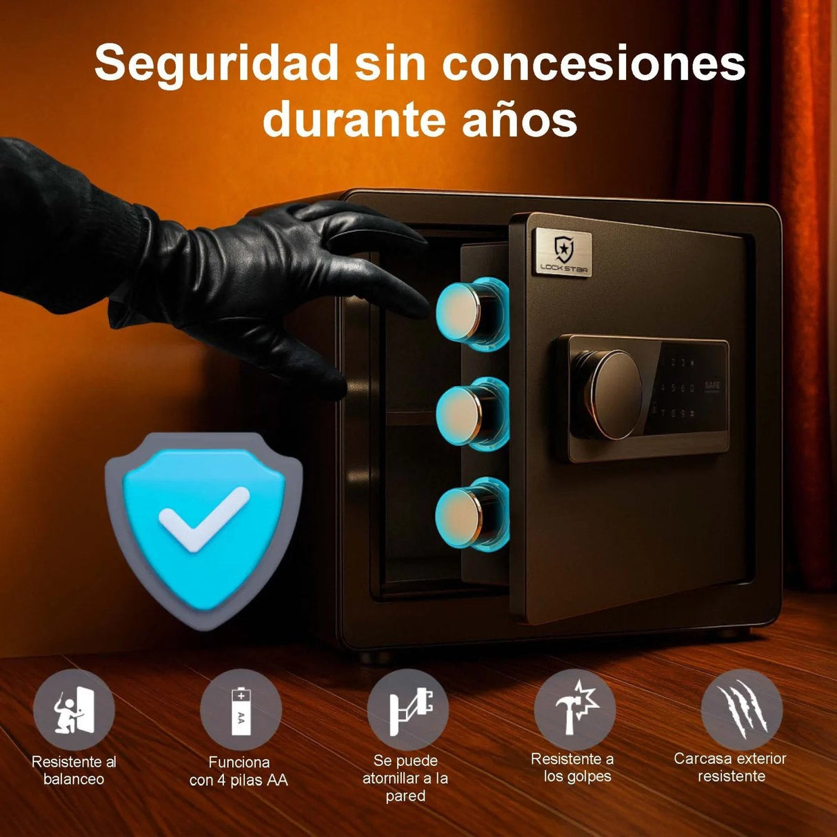 Extralink Lock Star A6-25 Elektronischer Safe Mit Code