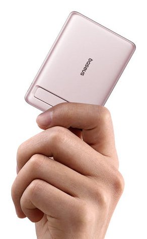 Picogo Am31 Qi2 Ultra-Mini Magnetic Power Bank With Kickstand 5000mah 20w Nebula Pink (+Braided Cable Usb-C To Usb-C 30cm Pink)