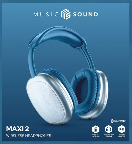 EAN 8018080453984 - Music Sound MAXI2 Auriculares Inalámbrico Diadema Llamadas/Música USB Tipo C Azul imagen 1