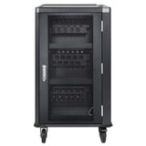 Manhattan Carro De Carga Para 30 Portátiles (Hasta 16"), Carga Mediante Adaptadores Ac (Eu) (Requiere Instalación De Cables De Alimentación De Los Dispositivos), Compatible Con Todos Los Portátiles, Ipad Y Macbook, Compartimentos 380×30×280