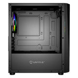 Caja Pc Unykach Mini Glayze  Micro-Atx - Iluminacion Argb - Ventana Lateral Cristal Templado - Usb-A 2.0/3.0 Y Audio - 1