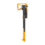 Hacha De Dividir Fiskars X-Series X28 Con Hoja En M, Negro/Naranja, Mango Largo 1069107