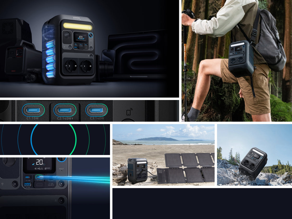 Przenosna Stacja Zasilania Anker Solix C300x 288wh 300w