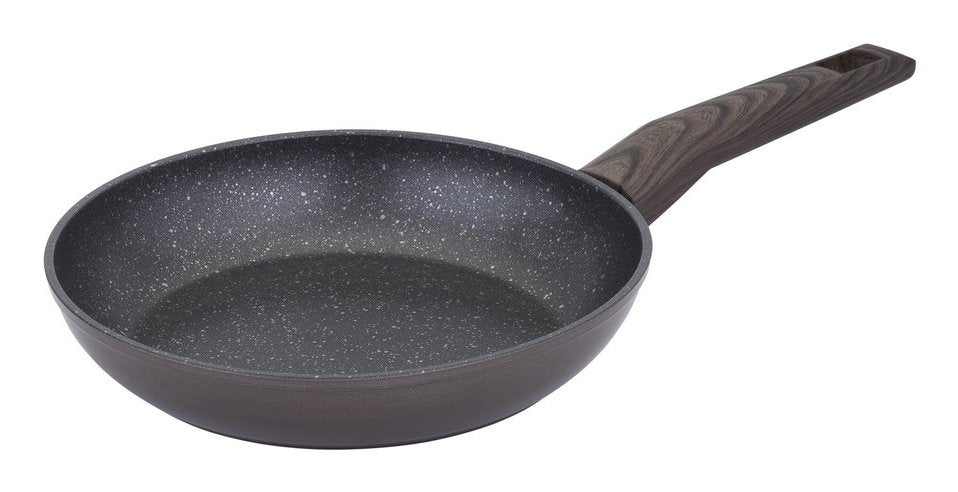 Sartén Resto 93021 De Aluminio Forjado Con Revestimiento Pfluon Antiadherente Y Mango Ergonómico De Madera Soft Touch - Apta Para Todo Tipo De Cocinas - Incluye Inducción